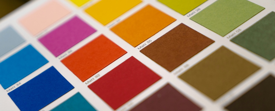 Photographie d'un nuancier de couleurs