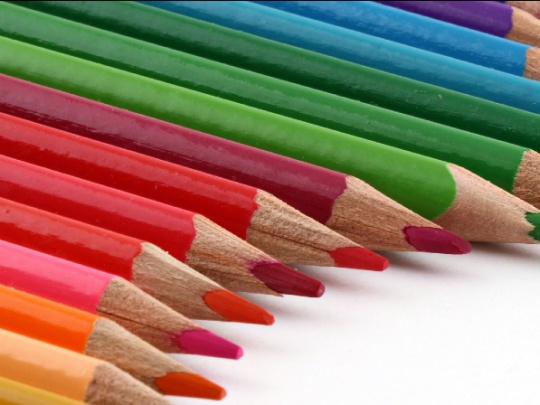 Photographie de crayons de couleur